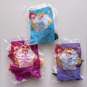 NWT McDonald's TY Beanie Babies Set - 3 pcs